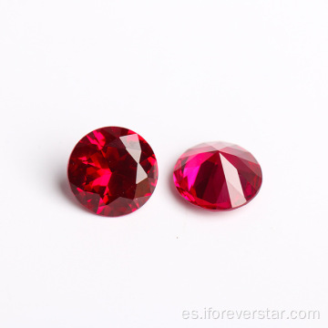 Venta al por mayor de moda creada piedra creada Ruby Red Corundum